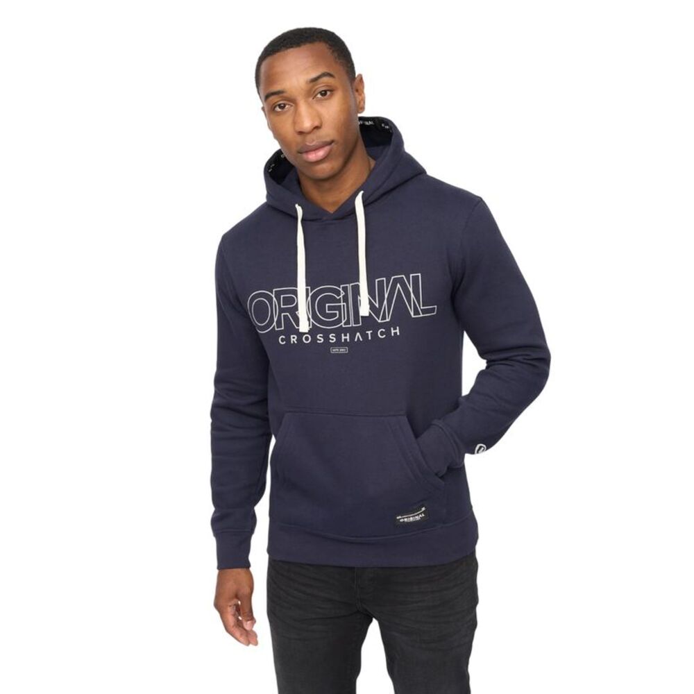 Crosshatch Mens Carrimoore Hoodie / Navy